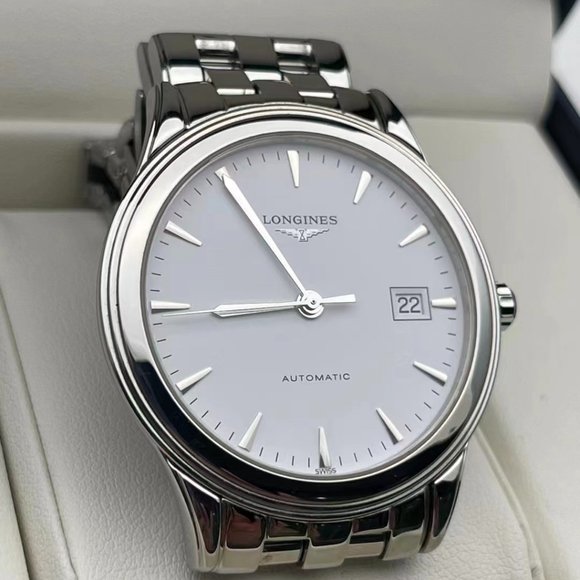 Longines Mens Swiss quartz white dial - Picture 2 of 4
